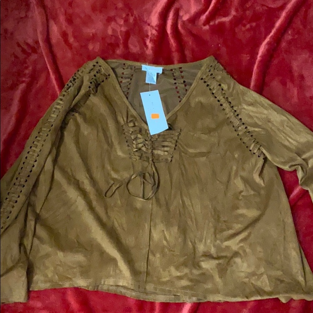 Suede top